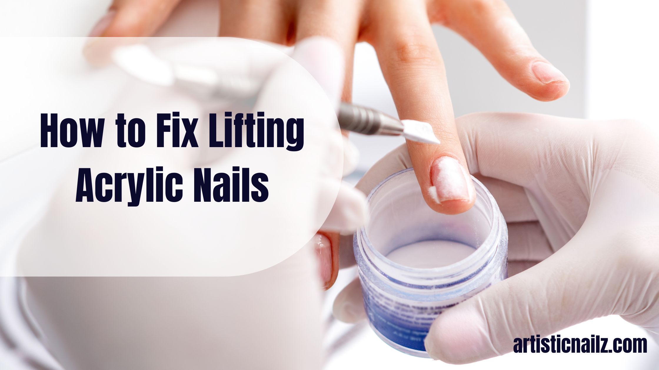 how to fix a lifting acrylic nails at home